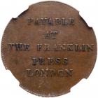1794 Franklin Press Token NGC graded AU50 - 2