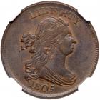1805 C-1 R2- Stemless Wreath NGC graded MS64 Brown