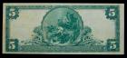 1902, $5 National Bank Note. Plain Back. First NB of Chattanooga, TN. Ch. #1606. Legacy About New 53 - 2