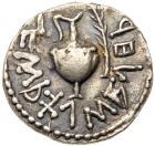 Judaea, Bar Kokhba Revolt. Silver Zuz (2.93 g), 132-135 CE - 2