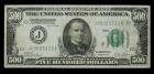 1928, $500 Federal Reserve Note. DGS. Legacy Very Fine 30, comments