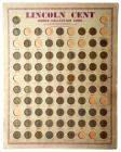 A Lincoln Cent Coin Board made by Earl & Koehler of Portland, Oregon