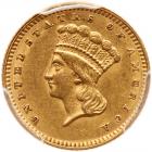 1862 $1 Gold Indian PCGS AU55