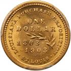 1903 Louisiana Purchase-McKinley Dollar - 2