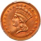 1869 $1 Gold Indian