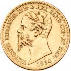 Italian States: Sardinia. 20 Lire, 1854-P VF