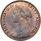 Great Britain. Halfpenny, 1875 NGC MS64 BR