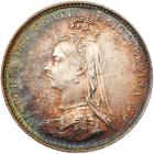 Great Britain. Threepence, 1887 NGC MS66