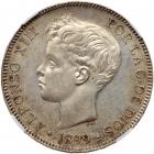 Spain. 5 Pesetas, 1899 (99) SGV NGC MS62