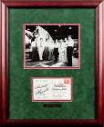 Mercury Seven Astronauts Signed Cover Including Werner Von Braun with Vintage Original B & W Photo Presentation