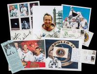 Apollo 12, 13 and 14: 10 Autographs on a Variety of Photos and Items, Conrad, Lovell, Haise, Mattingly & Mitchell