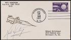 Neil Armstrong Signed Cover: NASA Test Pilot X-15 Post Marked July 1962 with Hand Drawn Cachet of the X-15