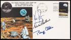 Apollo 11 Crew-Signed Type I Insurance Cover with NASA Manned Spacecraft Center Stamp Club Cachet