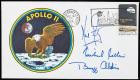 Apollo 11: Near Flawless Crew Signed Apollo 11 Cover, Postmarked Launch Date, July 16, 1969, Kennedy Space Center