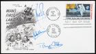 Apollo 11: Crew Signed First Day of Issue Cover and 10 Cent Stamp with Commemorative Cachet