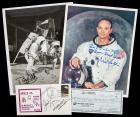 Apollo 11 Primary and Backup Crew Autographs: Armstrong, Aldrin & Collins Plus Apollo 11 Signed Cover by Haise, Lovell, Anders