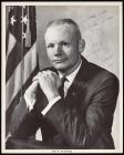 Apollo 11: First Man on the Moon, Neil Armstrong Inscribed and Signed NASA B&W Portrait in Business Suit