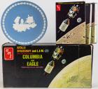 Apollo 11: Fantastic Collection, One Case of Vintage 12 Models Kits by AMT: Columbia and Eagle + 1 Wedgewood Commemorative Plate