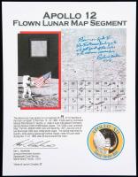 Apollo 12 Flown Lunar Map Segment Used by Pilot, Dick Gordon Piloting Spacecraft Yankee Clipper 45 Lunar Orbits