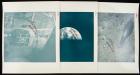 Apollo 13: Three Images in Space Signed by Fred Haise Including Image of Refitted CO2 Scrubber in LM