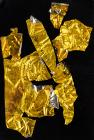 Apollo 13: Five Sizeable Segments of Flown Thermal Mylar Film Coating, "Kapton Foil"