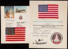 Two Flown Flags Early Shuttle Program on Certificates: ALT Flight Program Orbiter 101 and STS-1, Space Shuttle Columbia