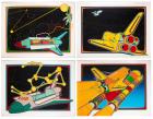 Clayton Pond: Four Original, Artist Signed and Titled Proofs, NASA Art Program ca. 1980s